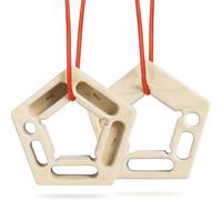 TEMU 2 Piezas Tabla de Escalada Colgante - Tabla Portátil de Entrenamiento de para Dedos con de Madera, Entrenador de Agarre Colgante para Gimnasio, Exterior, Fitness de Nivel - Equipo para Fortalecer