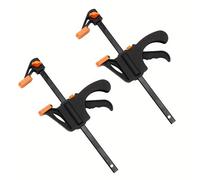 TEMU 2 pinzas en F de 4 pulgadas para carpintería, para asegurar madera y metal, una herramienta práctica para operar con una sola