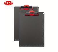 TEMU 2 pizarras de escritura A4 con clips y protector de aluminio para aulas, oficinas, restaurantes, médicos, entrenadores, enfermeros