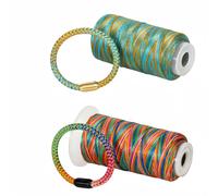 TEMU 2 Rollos de Hilo Trenzado Multicolor de 18 Hilos