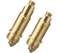 TEMU 2 tapones de desagüe para lavabo | Montaje de pernos de tapón ranurado Click de latón, reemplazo para la mayoría de los tapones de desagüe de fregaderos y bañeras