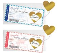 TEMU 2 tarjetas rasca que revelan navideñas, pasajes personalizados rasca , con sobre y pegatina rasca de , ¿adónde vamos de vacaciones? sorpresa Revelación de viaje