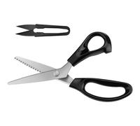 TEMU 2 tijeras de dobladillo de tela, mango ergonómico, ultra afiladas, profesionales para coser, hacer manualidades y ropa, tijeras de punta