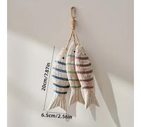 TEMU 2 uds/3 uds Juego de peces de madera rústica para colgar en la pared, estilo vintage, decoración artística, ajuste , no requiere electricidad, , ideal para el hogar y regalo