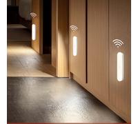 TEMU 2 uds./3 uds. luz nocturna con sensor de movimiento sin varillas reemplazable, ideal para escaleras, mesita de noche, refrigerador y debajo del gabinete
