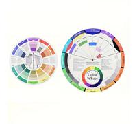 TEMU 2 uds. de rueda de color de cartón duradero - capas y rotación de para artistas, pintores y diseñadores Guía de de rueda de color, guía de de tatuajes y de uñas