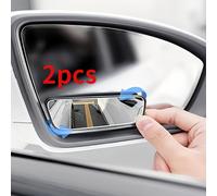 TEMU 2 unidades 2 espejos de punto rectangulares de vidrio de sin espejos de visión trasera convexos, artefacto de atrás del coche de de