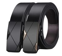 TEMU 2 unidades Cinturones automáticos negros elegantes para hombres - Diseño elegante para ropa casual de negocios, Idea de regalo , Accesorio de ropa casual, Accesorio moderno, Accesorio duradero