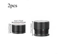 TEMU 2 unidades de elevadores de muebles ajustables, acabado de metal , de resistencia, autoadhesivos, con elevación de 2,3-3,7 cm, para camas y sofás, compatibles con patas de muebles de madera
