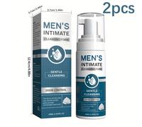 TEMU 2 unidades de Espuma Limpiadora Íntima para Hombres de 60ml | Control de Olores 24, Limpieza , No Irritante, Duradera, Libre de, para Áreas Íntimas, Cuidado Personal para Hombres