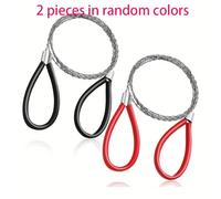 TEMU 2 unidades de sierra de alambre de acero inoxidable, motosierra de bolsillo manual, adecuada para uso doméstico, senderismo al , viajes y equipo de camping, sin batería