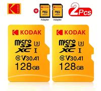 TEMU 2 unidades de tarjeta Micro SD Kodak 100% Original, 128GB, tarjeta de memoria , tarjeta Flash de 64GB, tarjeta de memoria Flash de 32GB V30 U3 para grabadora de conducción