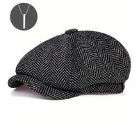 TEMU 2 unidades, gorra de periodista para hombre, gorra de tweed, gorra de Gatsby, gorra de , gorra de golf , para papá, mujer, unisex