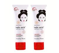 TEMU 2 unidades Protector Solar con Ácido Kójico 50, Tono Translúcido, 80g Protección PA+++, Fórmula Sin Alcohol, Cobertura Versátil para Rostro, Manos, Brazos y Espalda, Ideal para Hombres y Mujeres