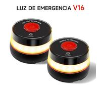 TEMU 【2 Unidades】WOOX V16 Homologada DGT - Balizas con Geolocalización, Luz Emergencia Coche Homologada, SIM y 2038, DGT 3.0, IP54, Sin Apps/Suscripciones, Base Imantada