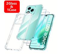 TEMU : 2*Vidrio + 1*, Teléfonos de Pantalla , Vidrio Templado con TPU Antigolpes Compatible con Honor 400 Smart 400 Lite 5G, Protector de Pantalla para Honor 400 Lite 400 Smart