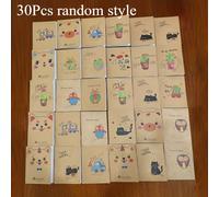TEMU 20/30pcs Mini Cuaderno de Papel Aleatorio, Cuaderno de , Patrones y , Papel , Superficie Sin Sangrado de Tinta, Diario de Bolsillo Portátil, Cuaderno de Dibujos Animados Lindo
