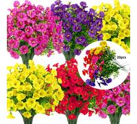 TEMU 20 Artificiales de de la de Seda con Resistentes a los Rayos UV, Ideales para Decoración Exterior de , Patios, Jardines y Decoración en /Verano. Disponibles en Múltiples Colores