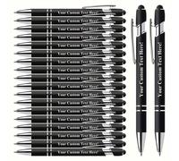 TEMU 20 bolígrafos de metal grabados personalizables con o mensaje, ideales para promociones corporativas y regalos estudiantiles - diseño a prueba de pérdidas, . para Navidad