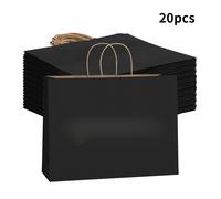 TEMU 20 Bolsas de Regalo Grandes de Papel , Bolsas de Papel Marrón con , Bolsas de Papel Grandes, Bolsas de Compras para Pequeñas Empresas, Tiendas Minoristas, Regalos y Mercancía, Bolsas de