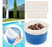 TEMU 20 Calcetines de filtro para piscina, cestas de filtro y limpiadores para eliminar residuos y hojas del y la superficie de