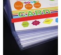 TEMU 20 Fundas Rígidas A5 de PVC. Bolsas A5 para Protección de Documentos. Soportes de Plástico Transparente para Identificación para Guardar Pósters de Estrellas, Fotos, Pequeños y Más