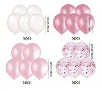 TEMU 20 Globos de Perlas Rosas y Blancas con , para Decoraciones de Fiestas de , Despedidas de Soltera, , Día del Amor o Temática Princesa,