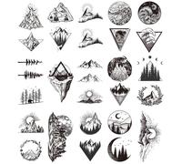 TEMU 20 Láminas de Tatuajes Temporales | Tatuajes Falsos Impermeables, Sticker Corporal para , Cuello, Muñeca y Brazo