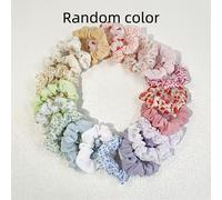 TEMU 20-Pack Sweet Floral Print Hair Scrunchies Set - Coloridos de Pelo Elásticos de Tela para Mujeres y Niñas, Perfectos para y Trenzas