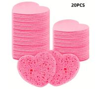 TEMU 20 Paquetes de Esponjas Faciales de , Esponjas Compresas para Limpieza Facial, Remoción de Maquillaje, Exfoliación y Limpieza, Herramientas de Limpieza Prácticas para Viajes