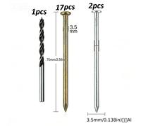 TEMU 20 para Eliminación de Tocones, Clavos Puntiagudos de 7.62 cm para la Eliminación de Árboles y Tocones, 2 Grandes de Acero de 7.62 cm y 1 de Almacenamiento