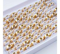 TEMU 20 Piezas/ Anillos de Acero Inoxidable Multicolor Clásicos y Modernos para Mujeres y Hombres, Joyería Sencilla y Elegante, Regalos para Fiestas, Ancho 2mm-8mm, para Sexos