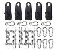 TEMU 20 Piezas de Accesorios para Tienda: Hebilla de Antiviento, Tensor de Cuerda y Gancho Fijo para Toldo, Juego de Hebillas Portátiles para Camping al , Ideal para Navidad y Acción de Gracias