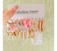 TEMU 20 Piezas de Aretes Clásicos de Perla y - Perla Realista, , Aros Elegantes de para Mujeres, Ideales para Uso Diario, Fiestas, , , Regalo de Joyería para Todo el Año