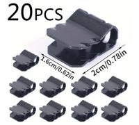 TEMU 20 piezas de clips de U para parachoques de coche, sujetadores de guardabarros de motocicleta camión de acero, kit de hebilla de guardabarros del motor para cubierta de parachoques de auto