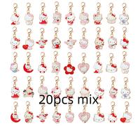 TEMU 20 Piezas de Colgantes de Aleación Sanrio - y Kawaii para DIY con Cara de , Conjuntos, Accesorios (Aretes, Llaveros) - Regalo Coleccionable y Paquete de 20 Piezas