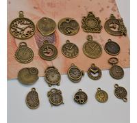 TEMU 20 piezas de colgantes de joyería de aleación | Dijes de de engranajes de reloj vintage, adiciones para la fabricación de joyería de moda