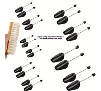 TEMU 20 Piezas de Formas para Zapatos de + 1 Cepillo de Goma para Zapatos de Ante, Accesorios Ajustables para el Cuidado de Zapatos para Hombres, Mantén y Previene Arrugas