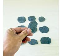 TEMU 20 Piezas de Láminas Delgadas de Pizarra Natural de 3-5 cm, Ideales para Paisajismo de Acuarios - de - de Micro-paisajes - Pintura de Rompecabezas de a - de Modelos 3D - Piedras de Uso Múltiple