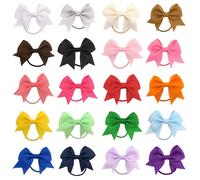 TEMU 20 Piezas de para el Cabello de 2.4" - Bandas Elásticas con Sujeción , 20 Colores para Mujeres, Accesorios para y Uso Diario, Diseño Divertido,