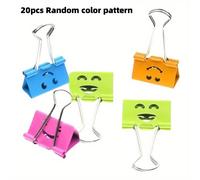 TEMU 20 piezas de pinza creativa con larga, clip para boletos sonrientes, carpetilla colorida y sujeta libros original. regalo por el escolar: Halloween, ¡Acción Gracias! Navidad Año