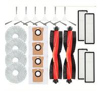 TEMU 20 piezas para Xiaomi Robot Aspirador X20 Plus/ X20+ Piezas de Repuesto Accesorios Cepillo Lateral Principal Filtro Hepa Paño de Fregona Bolsa de Polvo