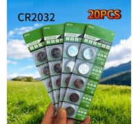 TEMU 20 pilas de botón de litio CR2032 | No recargables, ideales para controles remotos de coche, básculas digitales, calculadoras y más