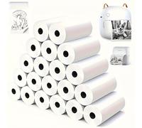 TEMU 20 Rollos de Papel Térmico para Impresoras - 57mm x 25mm Papel Sin Tinta de Calidad para Notas, Imprimir Fotos, Proyectos DIY - Regalo para , Suministros para el Hogar y
