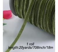 TEMU 20 yardas de largo (10mm de ancho) Cinta de terciopelo de lujo a , para Navidad, Año , fiestas, paquetado de de regalos de boda ()