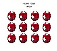 TEMU 200/150/100 piezas de cuentas de cristal , MOONBOHO, para la fabricación de joyas de bricolaje hechas a , decoraciones navideñas.