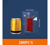 TEMU 200 Bolsas de Almacenamiento al Vacío para Comida con Sellador Manual - Bolsas Duraderas para la de Carne, Verduras y - Esenciales Organizadores de Cocina y Nevera que Ahorran