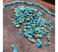 TEMU 200 piezas de cuentas perforadas de natural 6*10 mm, azul verde, piezas irregulares para joyería DIY, manualidades, regalos hechos a , de pulseras y collares