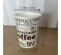 TEMU 200 piezas de vasos desechables gruesos de 8 oz para café, taza de té , vaso para agua doméstico y comercial, taza de té, vaso para bebidas, grado alimenticio