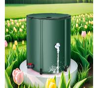 TEMU 200L/52gal de Almacenamiento de Agua Plegable de Resistencia - PVC Resistente a UV y Corrosión, Portátil para Exteriores/Agua, Ideal para Recolección de , Colector de Lluvia, para de Autos, de de
